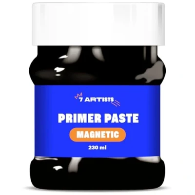 Imagen de 7 Artists Pasta Magnética Negra 230 ml Pintura Imantada Magnetica Pizarra para Imanes Tinta