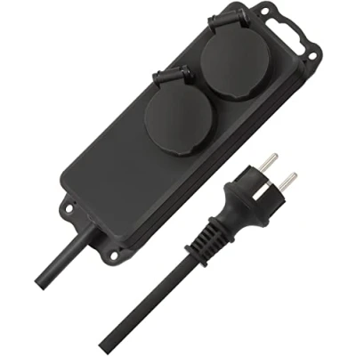 Imagen de Brennenstuhl 1159930 Bases, 230 V, Negro, 2 vías