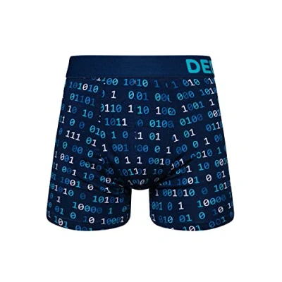 Imagen de Dedoles Calzoncillos Hombre y Chico Ropa Interior Algodón Boxer Muchos diseños Divertidos Dinosaurios Hockey Patos, Color: Azul, diseño: Nuevas tecnologías (bóxers Ajustados), tamaño: L