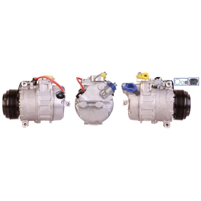 Imagen de LUCAS ACP928 Compresor de Aire Acondicionado PAG 46 R134a con juntas BMW: X5, 5 Sedán, X6
