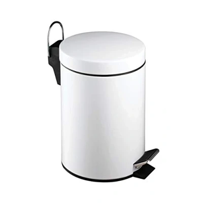 Imagen de Premier Housewares Cubo de Basura con Pedal (3 l, 26 cm x 17 23 cm), Color Blanco