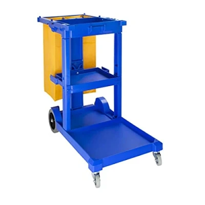 Imagen de Jantex L683 Carro de limpieza, color azul