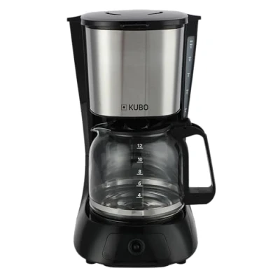 Imagen de KUBO Cafetera de Goteo 900 W Capacidad 1.5 Litros Filtro Extraible Acero Inoxidable Autoapagado Automático