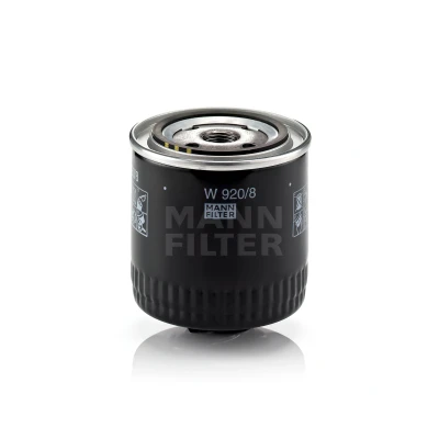 Imagen de MANN FILTER W 920/8 Filtro de aceite 3/4 16 UNF con válvula bloqueo retorno enroscable VOLKSWAGEN: Polo III Hatchback, Lupo / 3L