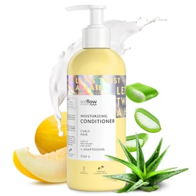 Imagen de So!Flow Acondicionador Nutritivo para Cabello Rizado con Extractos de Linaza y Cítricos Descubre los Secretos Rizos Perfectos una Fórmula Rica en Proteínas Aceites Esenciales
