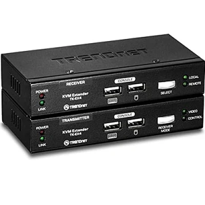 Imagen de TrendNet TK EX4 Switch KVM, Negro