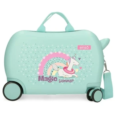 Imagen de Enso Magic Summer Maleta Infantil Azul 45x31x20 cms Rígida ABS 27,9L 1,8 kgs 2 Ruedas Equipaje Mano