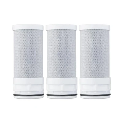 Imagen de Ibergrif M91007 1 Cartuchos de Filtro Agua Grifo Repuesto, Filtra Eficazmente Cloro, Sedimentos, Metales Pesados, Paquete 3