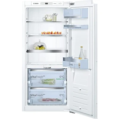 Imagen de Bosch KIF41ADD0 Serie 8 Nevera empotrable (122,5 x 56 cm, nicho, 187 L, bisagra plana, fabricado en Alemania, VitaFresh Pro 3 veces más frescura, iluminación LED uniforme, sin congelador)