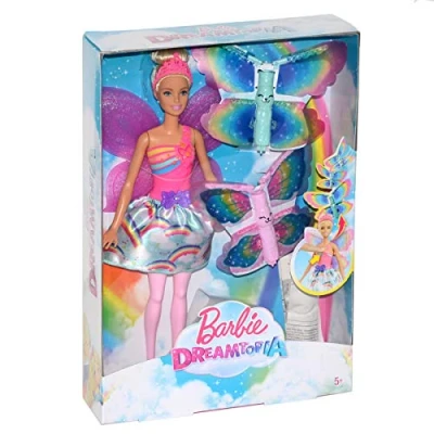 Imagen de Barbie Dreamtopia, muñeca hada alas mágicas rubia (FRB08)
