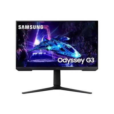 Imagen de SAMSUNG LS24DG300EUXEN Monitor Gaming Odyssey G3 de 24&quot; Full HD (1920 x 1080, 16:9, 180Hz, 1ms, Panel IPS, AMD FreeSync, Modo Eye Saver, Flicker Free), Negro, Versión 2024