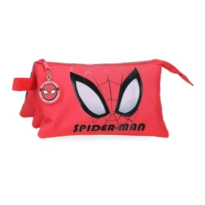 Imagen de Joumma Marvel Spiderman Authentic Estuche Triple Rojo 22x12x5 cms Poliéster L