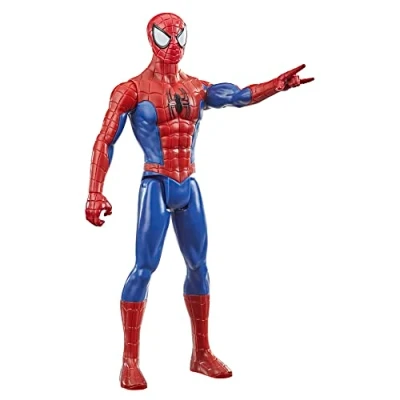 Imagen de Marvel Spiderman Figura de acción 30 cm del superhéroe Spider Man Series con Puerto Titan Hero FX, Color, (Hasbro B9760EU4)