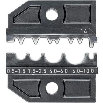 Imagen de Knipex Mordaza intercambiable para terminales no aislados de compresión, tubo y crimpado, así como conectores tope crimpado 97 49 14