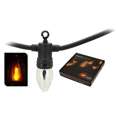 Imagen de SELF IMPORT AGENCIES Guirnalda de Luces LED Lifetime 5,1 m 1,5 Negro Efecto llama