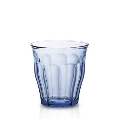 Imagen de Duralex 1028BB06/6 Vaso de agua Picardie, pack con 6 unidades, azul transparente