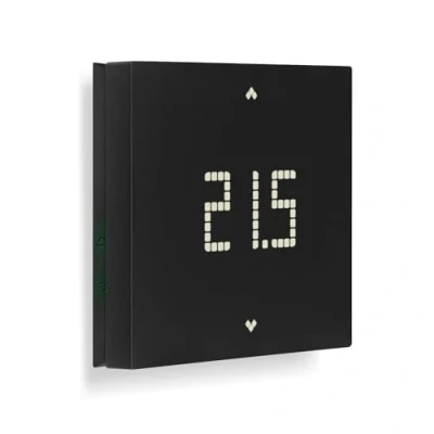 Imagen de Vimar 02913.G Termostato 4G LTE, Compatible con asistentes de Voz Alexa y Google, Control Local gestión Mediante aplicación View, retroiluminación LED, instalación Superficie