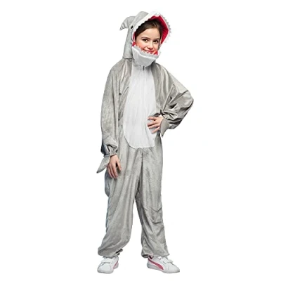 Imagen de Boland disfraz de tiburón peluche, unisex, mono, mono cuerpo entero, body, para carnaval y fiesta temática