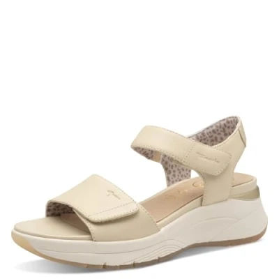 Imagen de Tamaris Comfort Damen Sandale Multiadjustable, Sandalia Mujer, Beige, 38 EU