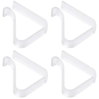 Imagen de DIAONIAN 4 Piezas Sujeta Manteles,Sujeta Manteles De Mesa Exterior,Pinzas Manteles,Pinzas para Mesa,Pinzas Mantel,Material PS,Transparente,para 2 3,5cm Espesor