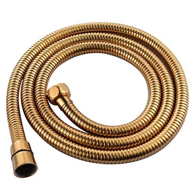 Imagen de CIENCIA 2m (78 Inch) Manguera de Ducha Oro Flexible Anti torcedura Acero Inoxidable con Conector Latón Sólido, FHA019J