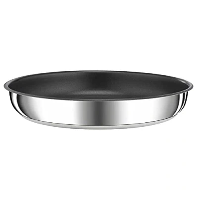 Imagen de Tefal Ingenio Preference Sartén 22 cm, apilable, acero inoxidable, revestimiento antiadherente, inducción, versatilidad, ahorro de espacio, indicador temperatura, fabricado en Francia L9730302
