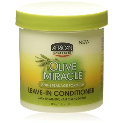 Imagen de African Pride Olive Miracle Leave In Conditioner 15oz Jar