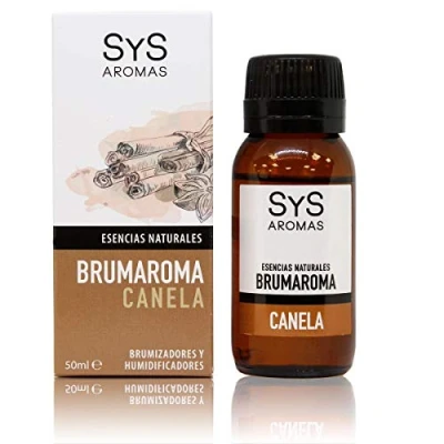 Imagen de Laboratorio SYS. Esencia Brumaroma Canela 50ml. Aromaterapia para Humidificador y Difusor Aroma SPA,