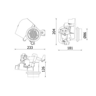 Imagen de MAHLE ORIGINAL CE 40 000P Enfriador EGR sin junta con válvula