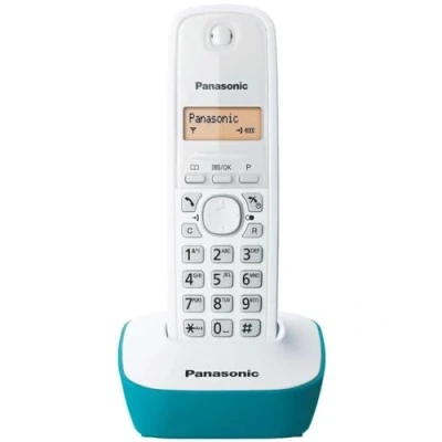 Imagen de Panasonic KX TG1611 Teléfono (DECT, Altavoz, 50 entradas, Identificador de llamadas) Color Azul, Blanco [Versión Importada]