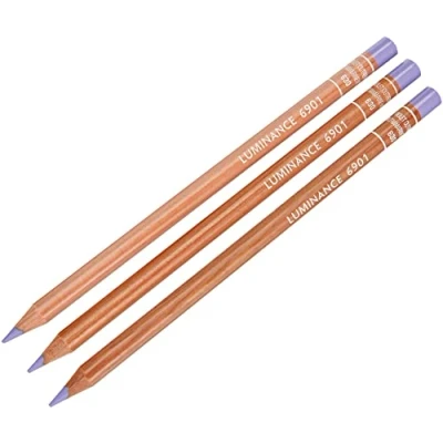 Imagen de Caran d&#039;Ache Luminance Colour Pencil Artist 6901.630 Lápices de colores (3 unidades), color violeta