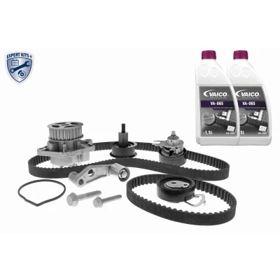 Imagen de VAICO V10 50109 bomba de agua + Kit Distribucion con material montaje añadido, líquido refrigerante, 130