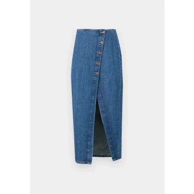 Imagen de Pepe Jeans MIDI Skirt SLIT Falda vaquera, Mujer, Talla: Large, Blue denim