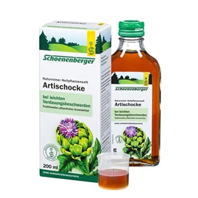 Imagen de Salus Jugo Natural de Alcachofa Complemento Alimenticio 200 ml Ayuda a la Digestión y Mantener los Niveles Lípidos en Sangre Elaborado con Capullos Frescos
