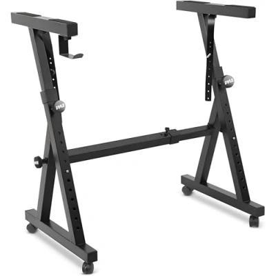 Imagen de Pyle Soporte teclado piano, Universal, Estilo Z, Plegable, 2 niveles, Organo, Duradero, Resistente, Color negro
