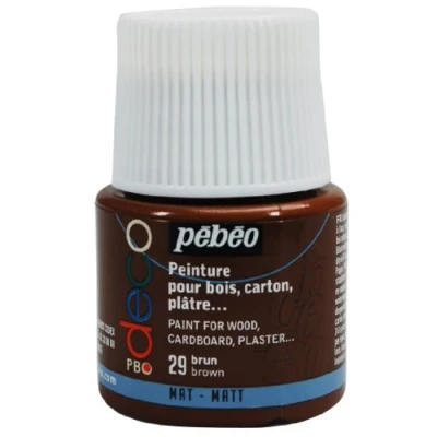 Imagen de Pébéo 204029 29 Brown Pintura acrílica (Mate, 45 ml), Color marrón