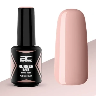 Imagen de Rubber Base Cover Rose 15ml Maquillaje Intenso Esmaltes Semipermanentes Autonivelante y duradero Fortalecer uñas Bernal Cosmetics