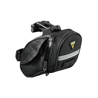 Imagen de Topeak Aero Wedge Pack DX Medium Bolsa de sillín, Unisex Adulto, Negro, 19 x 10 9.5 cm/0.54 Litre