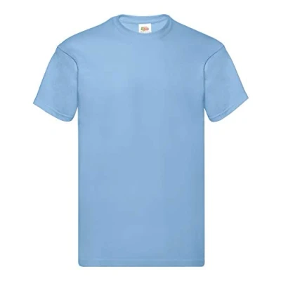 Imagen de Fruit of the Loom Herren Original T. T Shirt (5er Pack), Farbe:Pastellblau, Größe:L
