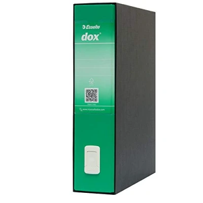 Imagen de Rexel LEITZ D26214 Archivador de palanca DOX con caja Folio (28,5X35 cm) color verde