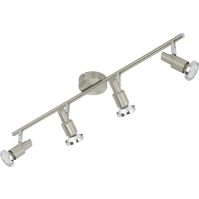 Imagen de BRILONER Leuchten LED lámpara de techo, 4 focos giratorios y orientables, metal, foco incl. bombilla 3 W, longitud: 67,5 cm