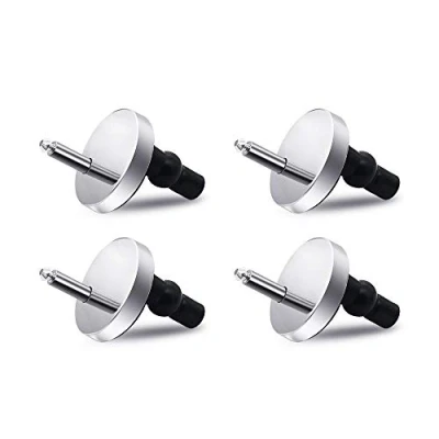 Imagen de Fijación Bisagra Asiento Tornillos Liberación Rápida 2 Pares Asientos WC Accesorios Universal Expansión GomaTornillos con 50mm Base 4 Piezas