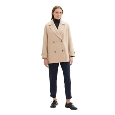 Imagen de TOM Tailor Abrigo corto, Mujer, Talla: Large, Soft ivory melange