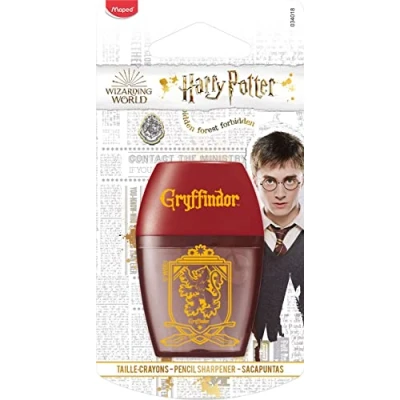 Imagen de MAPED Sacapuntas con 1 Agujero Colección Harry Potter Depósito Diseño Lúdico Empuñadura Fácil Gran Capacidad de Reserva