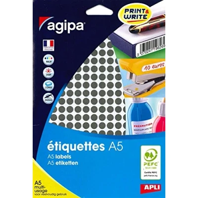 Imagen de Apli 114307 Estuche 2940 pastillas multiusos (8 mm de diámetro), color negro