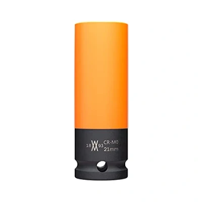 Imagen de Vaso de impacto 21 mm con protector para llantas aluminio atornillador WIESEMANN 1893 0,5&quot; I 80317