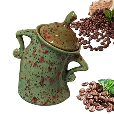 Imagen de Canister with Attitude,Food Jars &amp; Canisters Airtight Lid Desktop Creative Akimbo Cup Ornament, for Kitchen Storage, Coffee, Tea, Sugar
