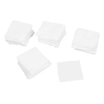 Imagen de 400 unids paño de limpieza microfibra laboratorio toallas libres polvo 4 x pulgadas limpiador blanco