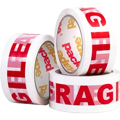 Imagen de Paquete de 3 rollos cinta embalaje frágil (48 mm x 66 m)
