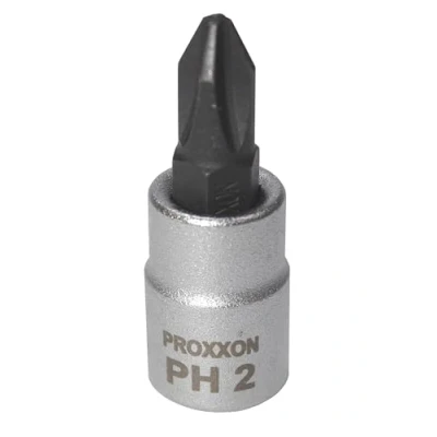 Imagen de Proxxon 23 731 Vaso y Punta Phillips de 1/4&quot;, Tamaño PH 2, Longitud Total 33mm